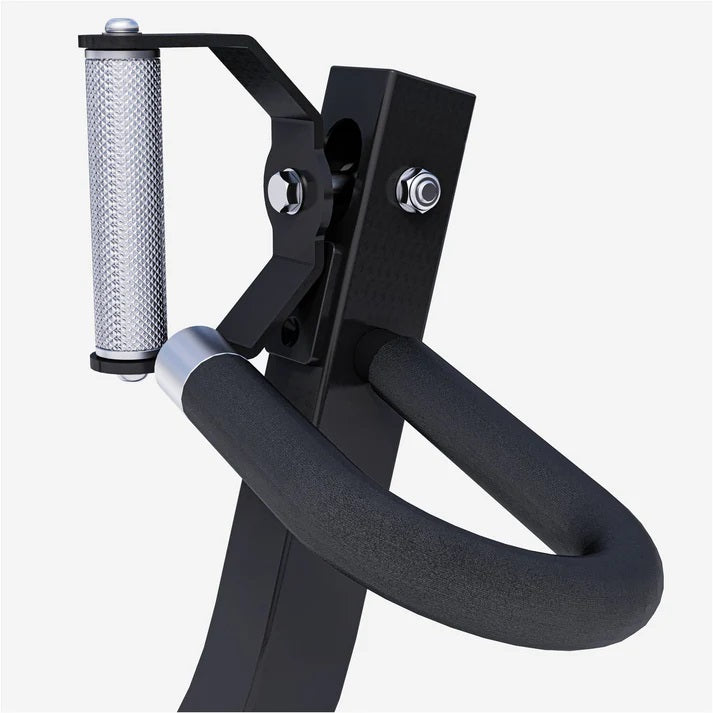 Regulējams horizontālās vilkmes trenažieris svaru diskiem