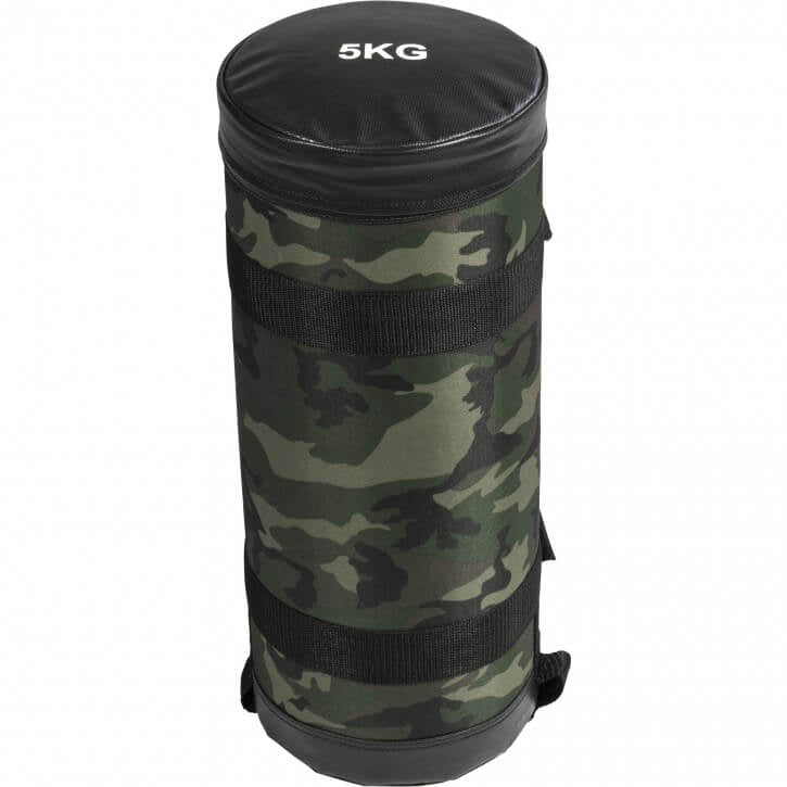 Fitnessbag smilšu maiss ar kamuflāžas rakstu