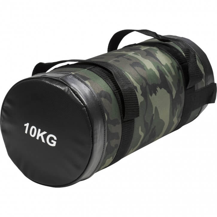 Fitnessbag smilšu maiss ar kamuflāžas rakstu