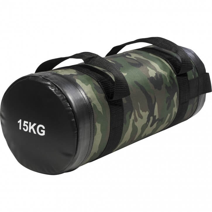 Fitnessbag smilšu maiss ar kamuflāžas rakstu