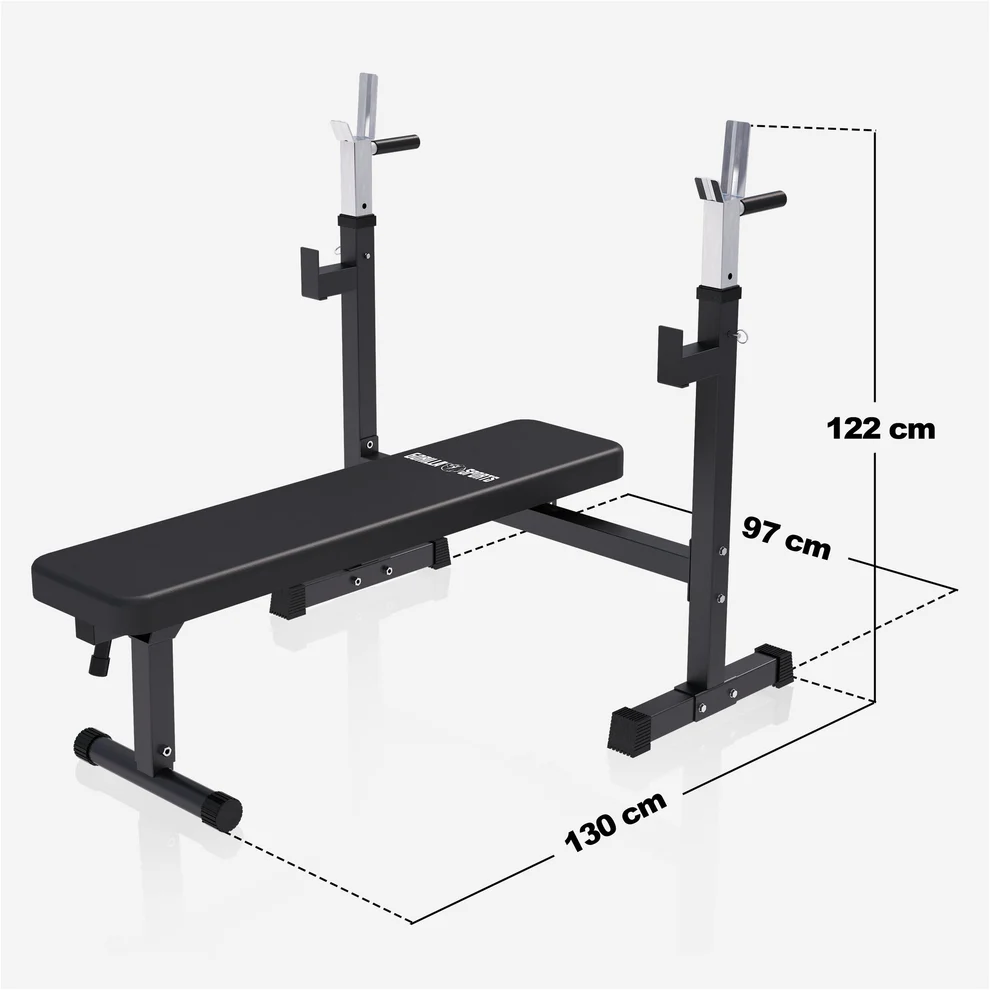 Salokāms svarcelšanas sols + 40 kg svaru stieņa komplekts