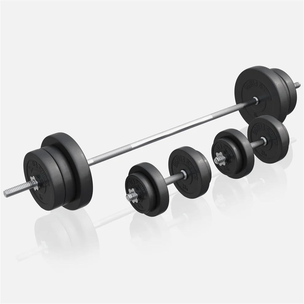 Salokāms svarcelšanas sols + 70 kg svaru stieņa komplekts