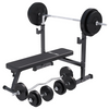 Salokāms svarcelšanas sols + 100 kg svaru stieņa komplekts