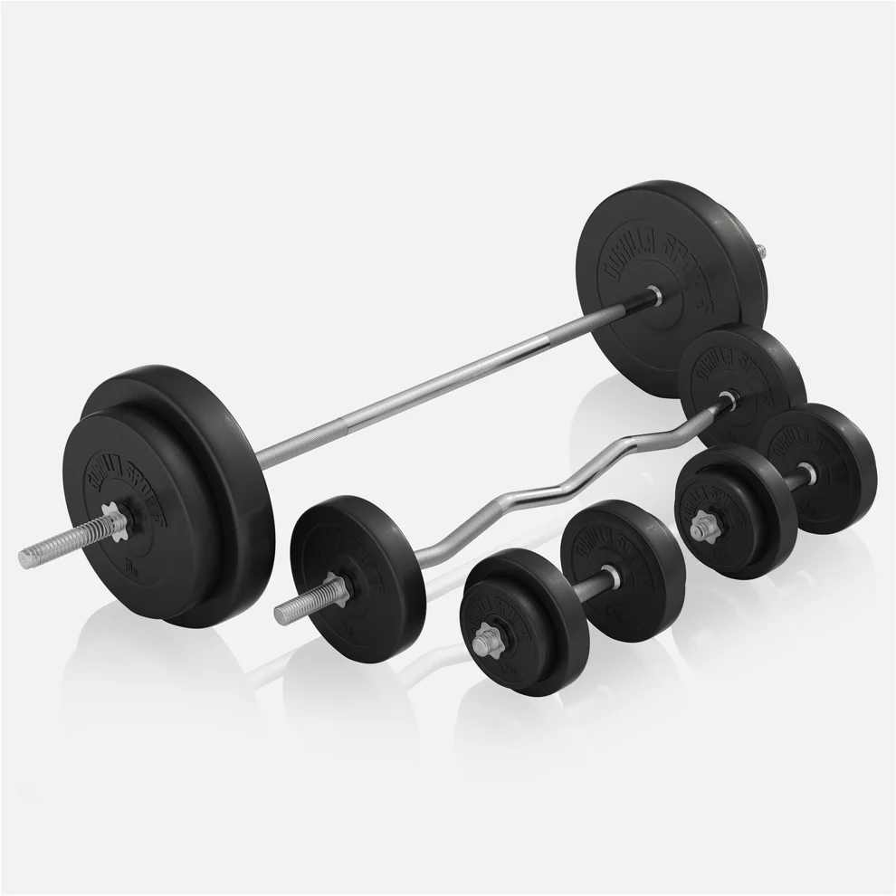 Salokāms svarcelšanas sols + 100 kg svaru stieņa komplekts