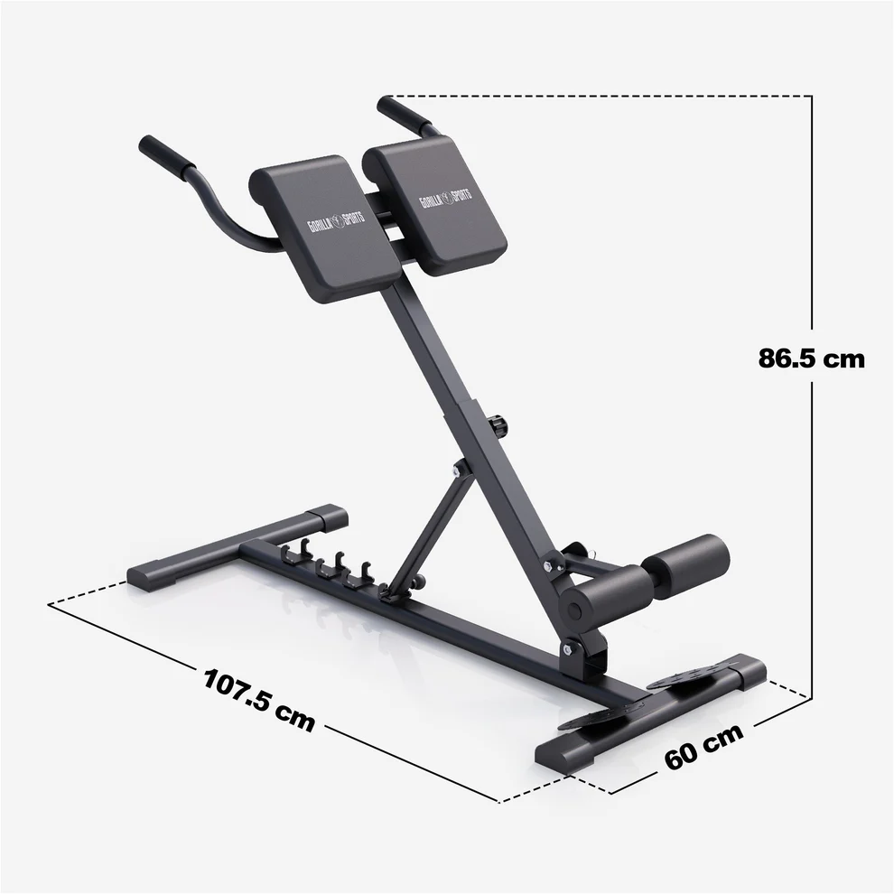 Saliekams muguras treniņu sols 150 kg, melns