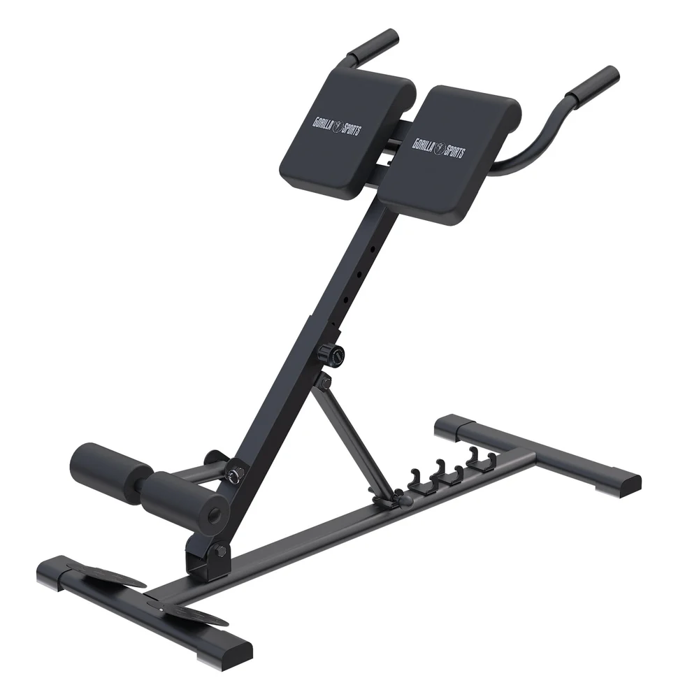 Saliekams muguras treniņu sols 150 kg, melns