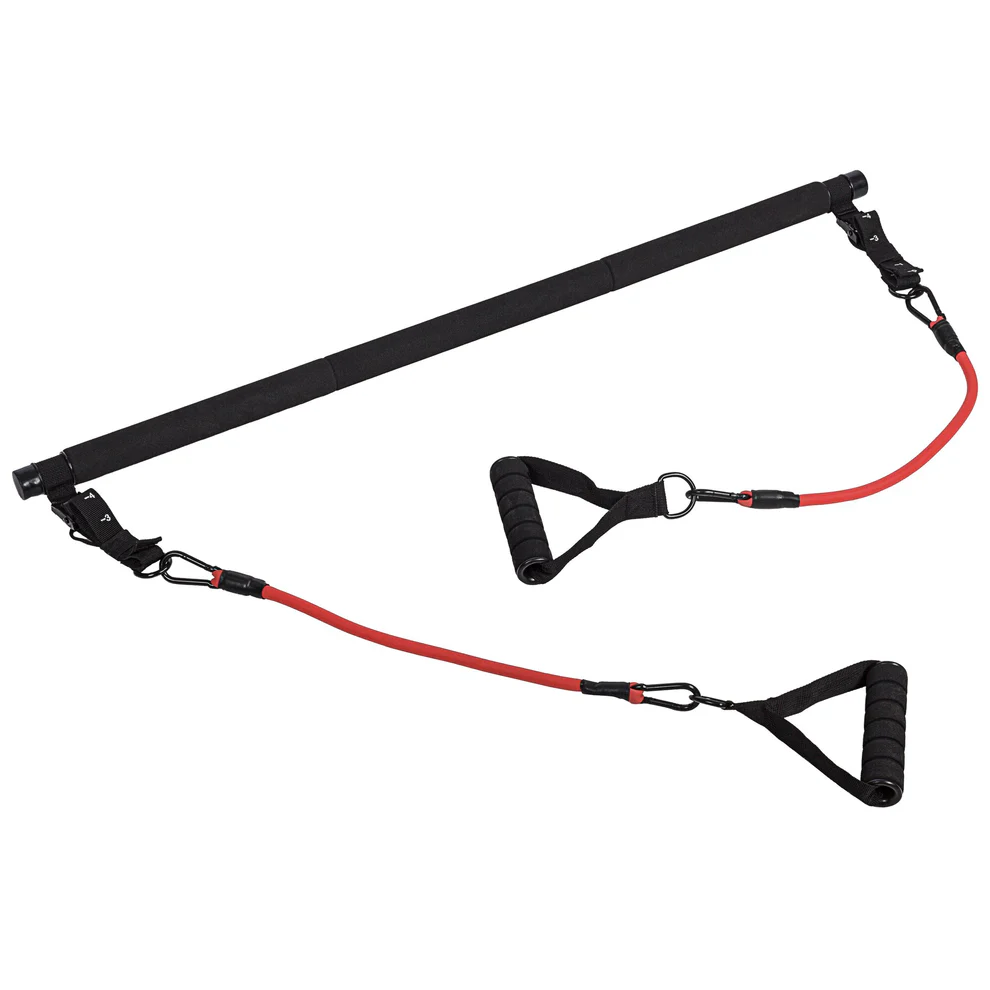 Pilates komplekts ar pump stieni un pretestības gumijām