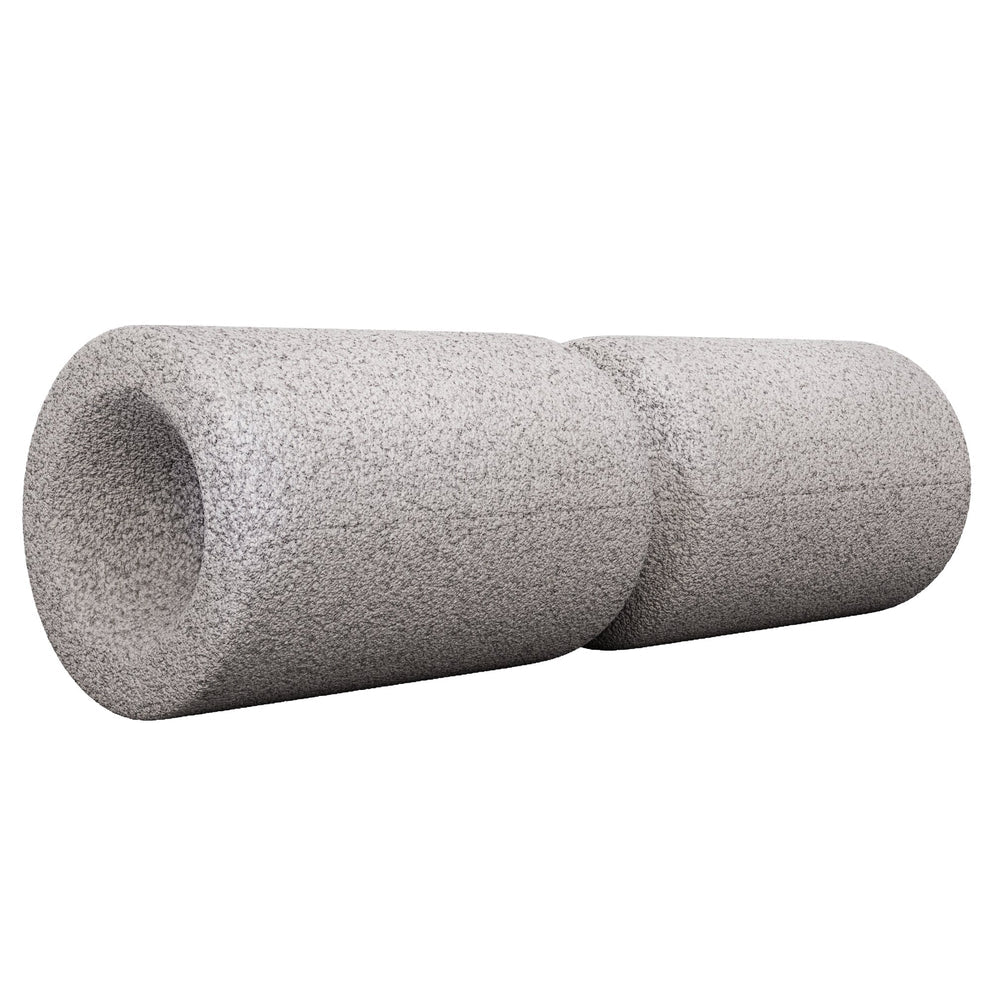 Fasciju masāžas rullis 38 x 13 cm, pelēks