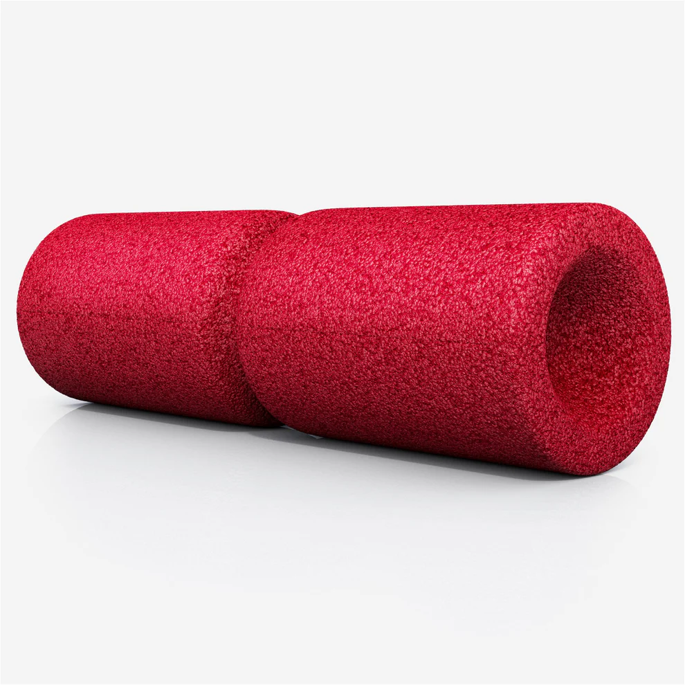 Fasciju masāžas rullis 38 x 13 cm, sarkans