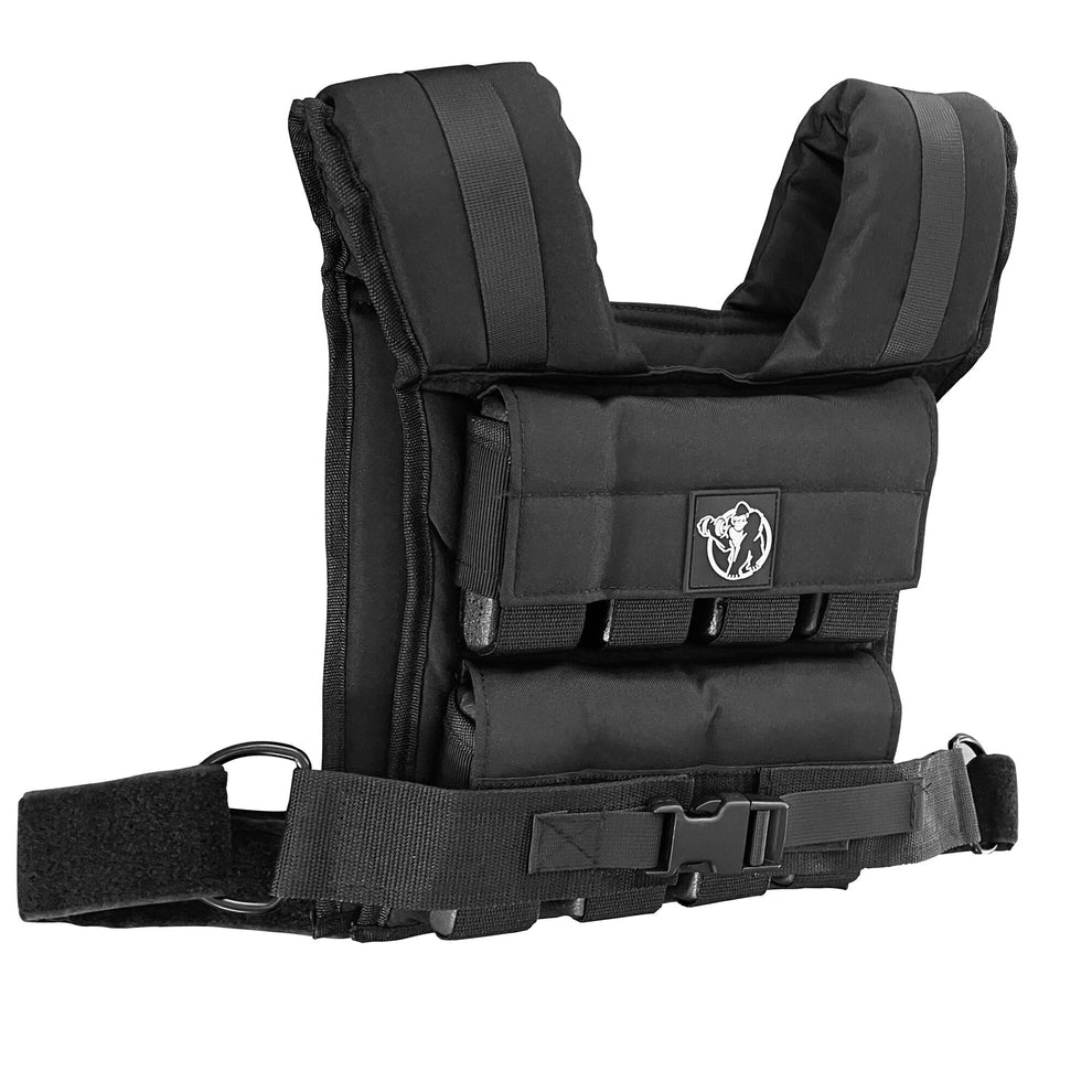Regulējama svaru veste 20 kg, melna