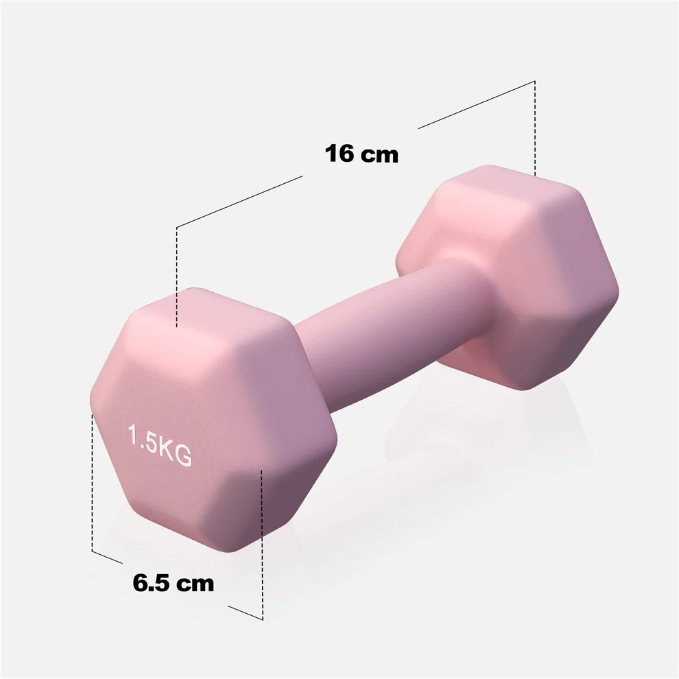Neoprēna hanteles 1,5 kg / 2 gab.
