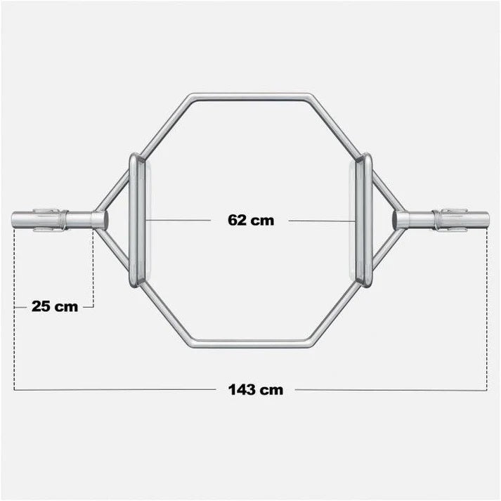 Trap Bar vilkmes stienis 50 mm ar atsperu fiksatoriem