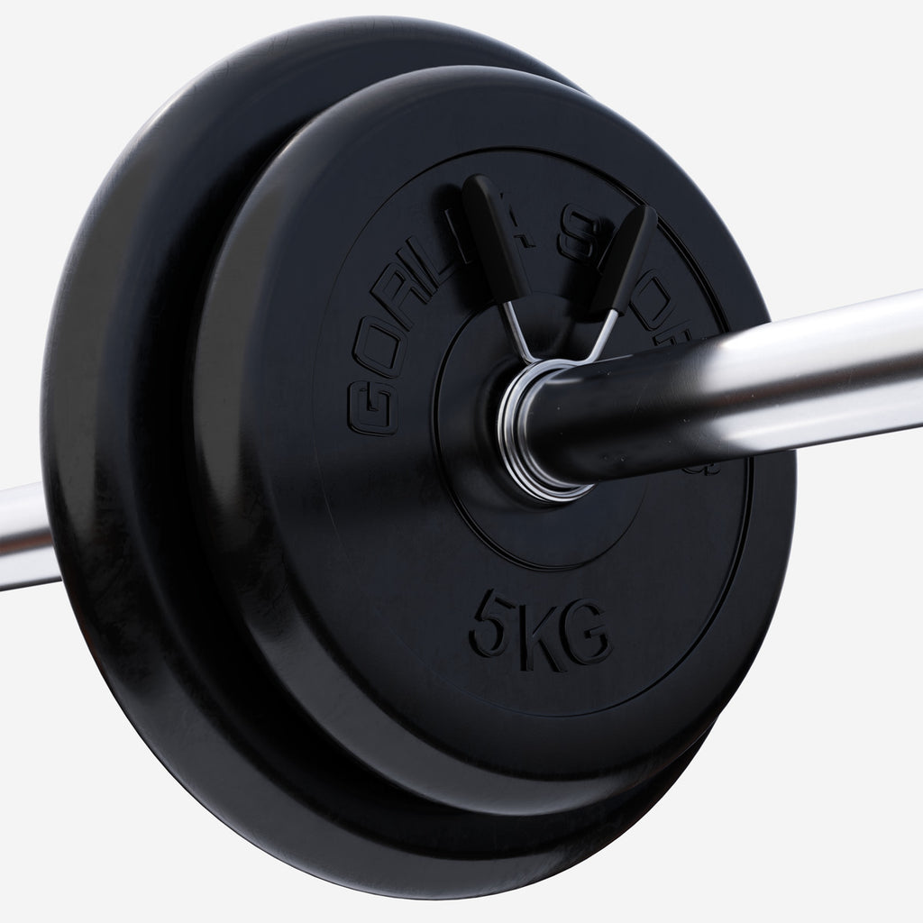 Gumijas svaru diski 2 x 5 kg + 2 x 10 kg, 30 mm