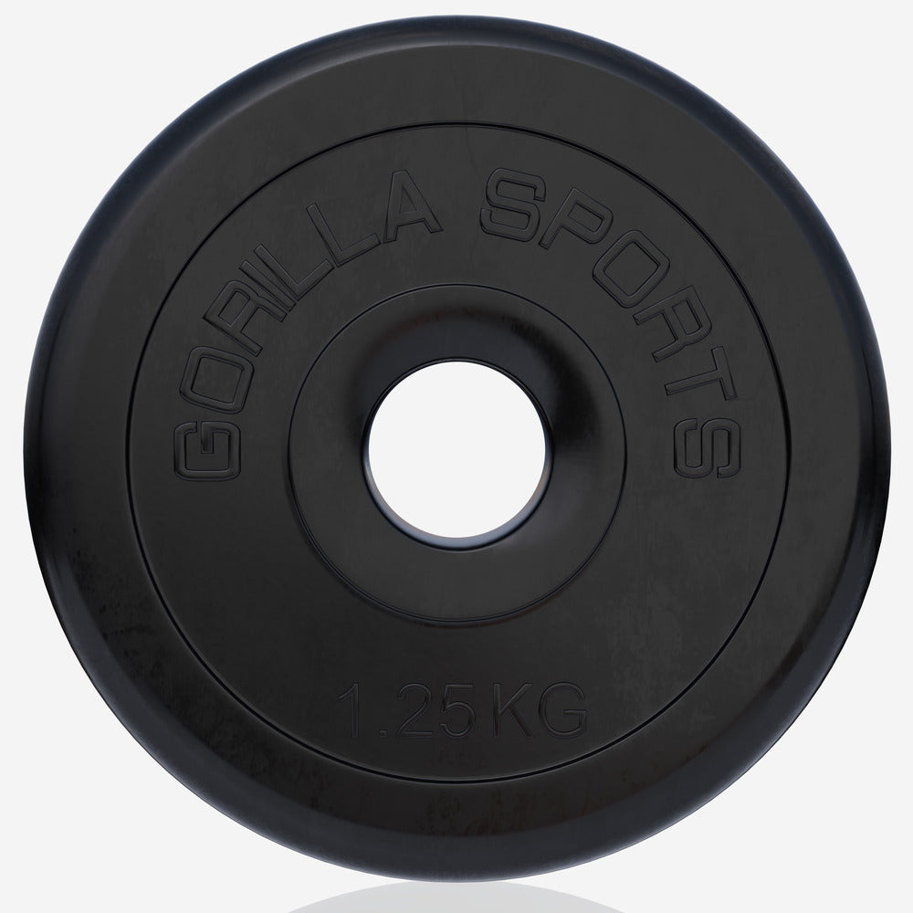 Ar gumiju pārklāts svaru disks 1,25 kg, 30 mm