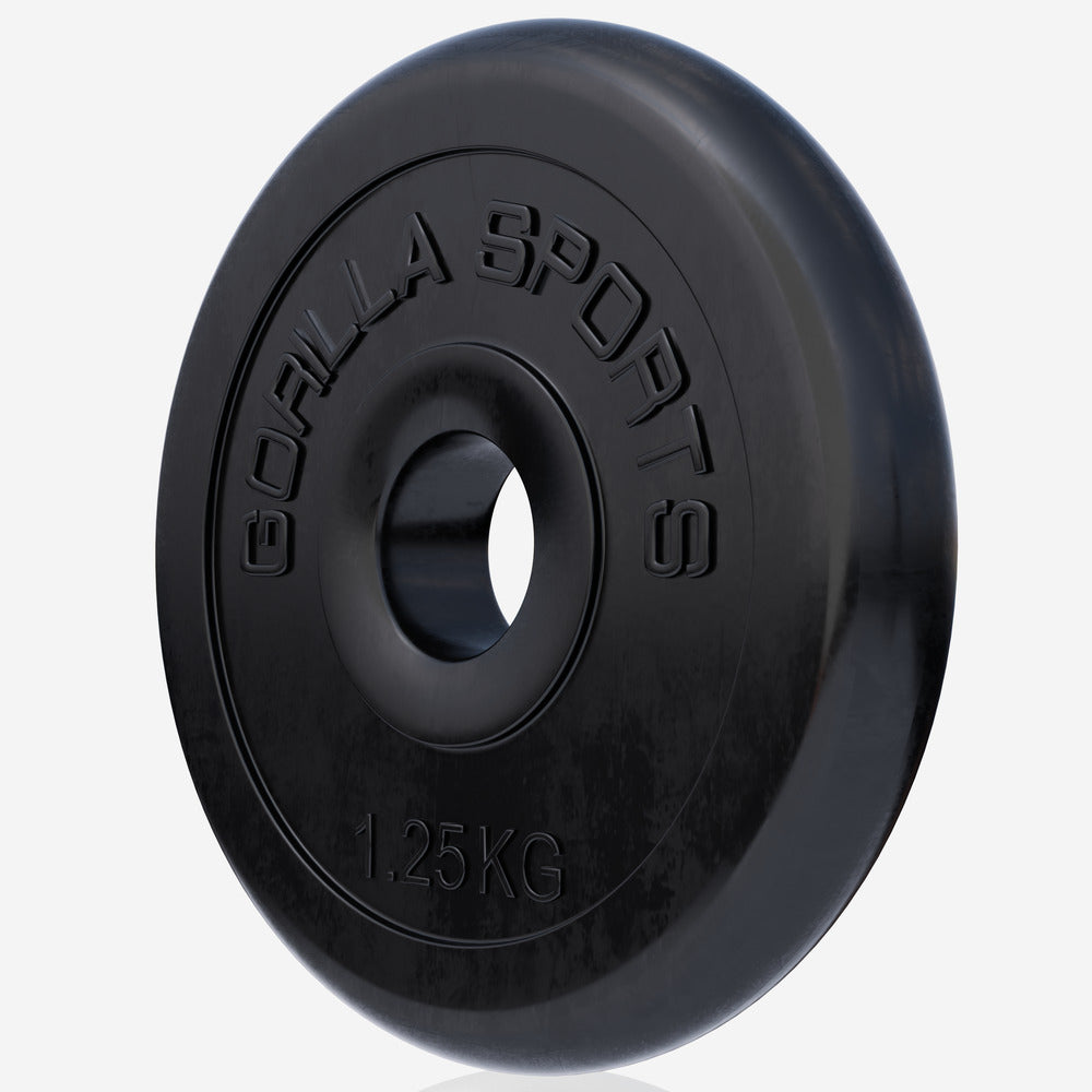 Ar gumiju pārklāts svaru disks 1,25 kg, 30 mm