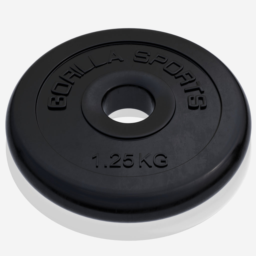 Ar gumiju pārklāts svaru disks 1,25 kg, 30 mm