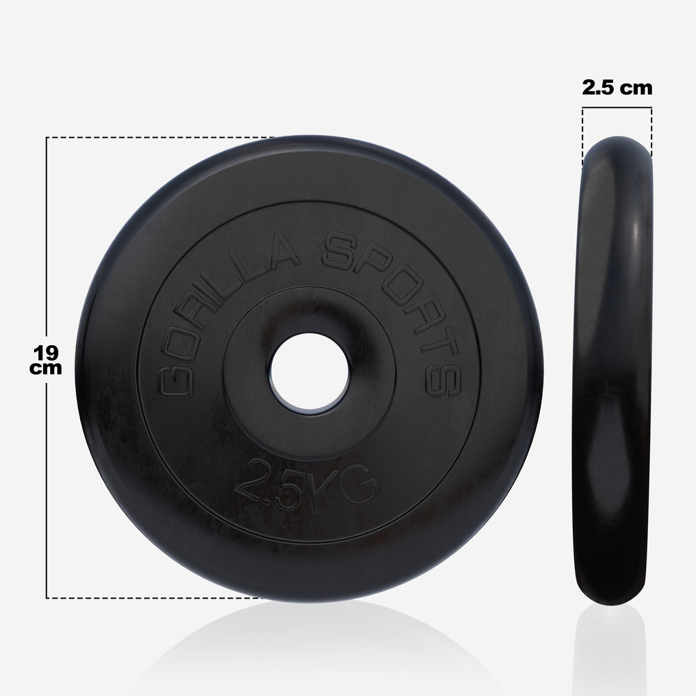 Ar gumiju pārklāts svaru disks 2,5 kg, 30 mm