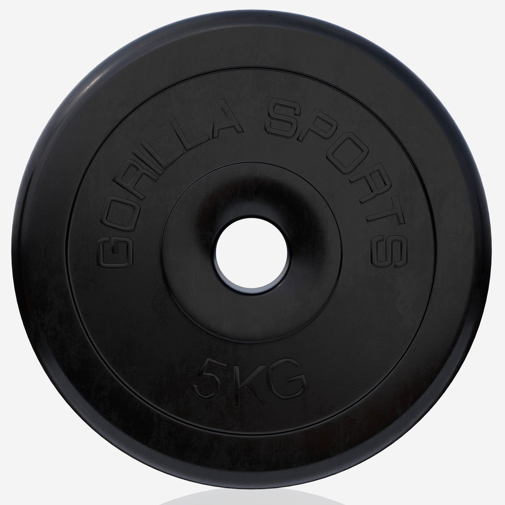 Ar gumiju pārklāts svaru disks 5 kg, 30 mm