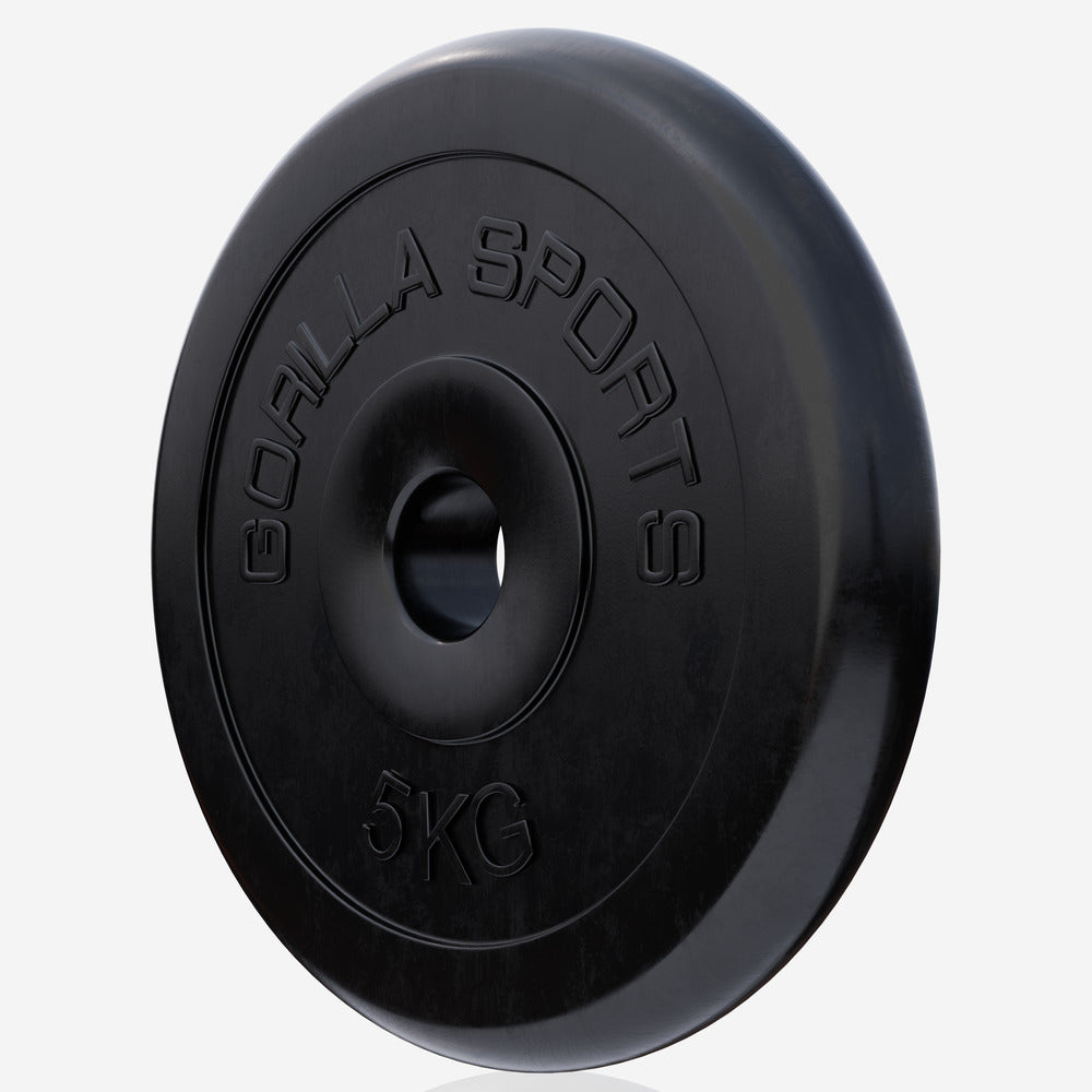 Ar gumiju pārklāts svaru disks 5 kg, 30 mm