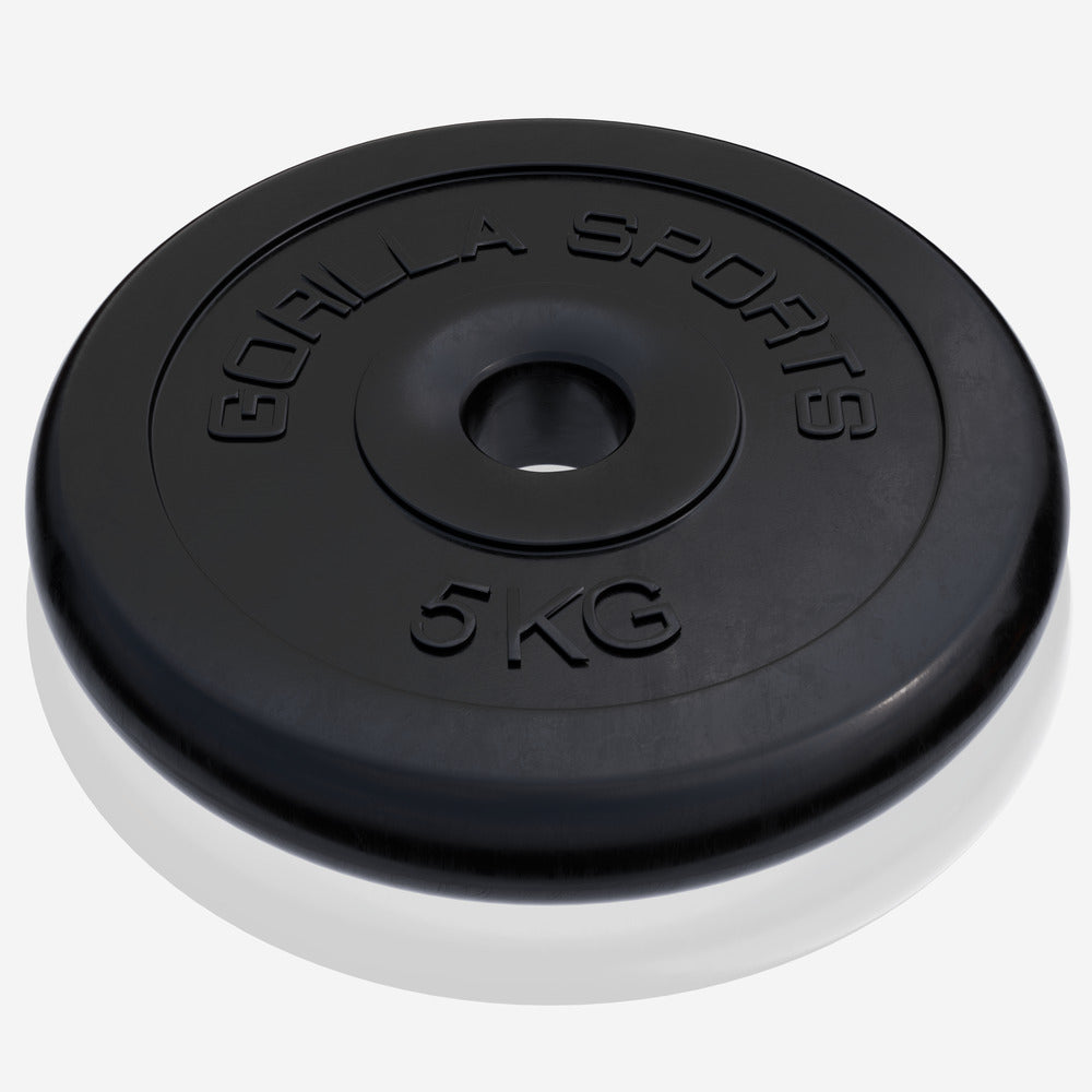 Ar gumiju pārklāts svaru disks 5 kg, 30 mm