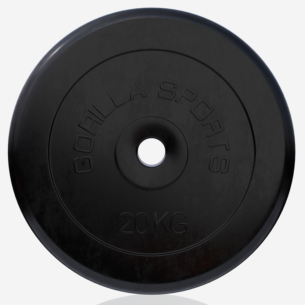 Ar gumiju pārklāts svaru disks 20 kg, 30 mm