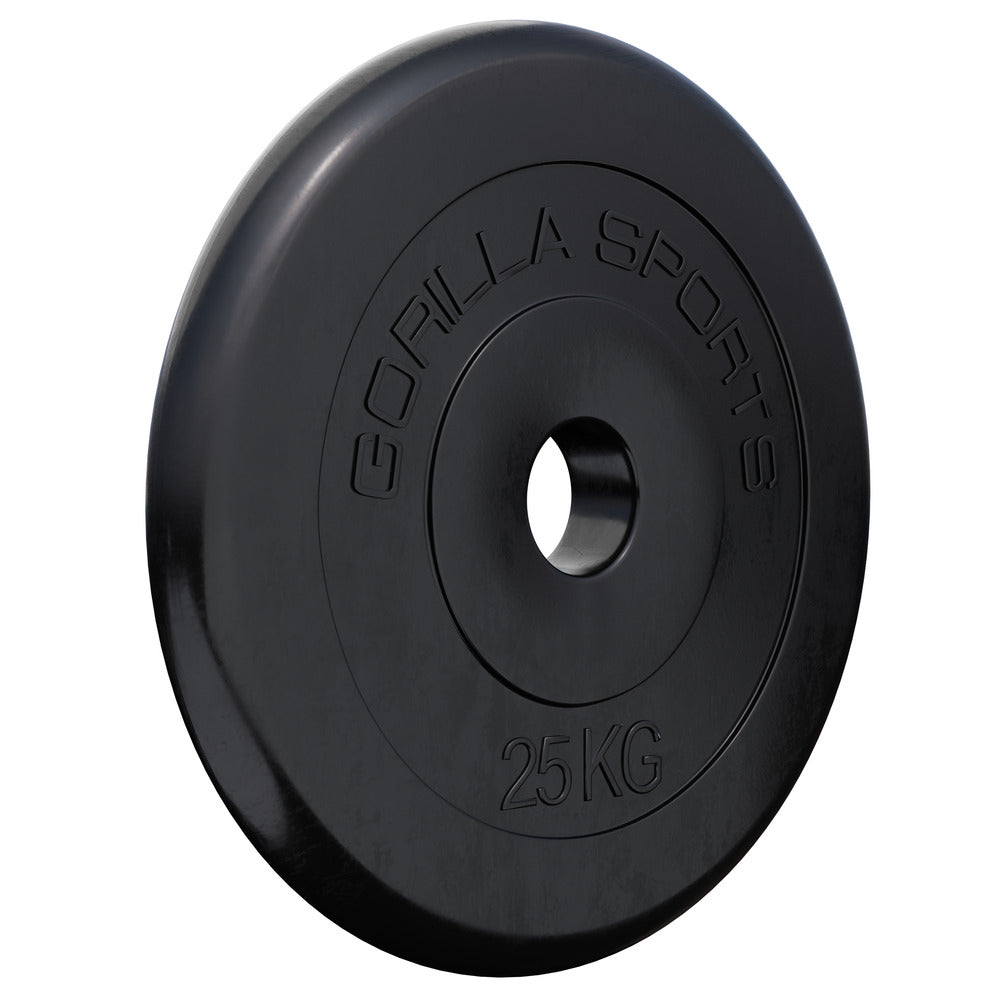 Ar gumiju pārklāts svaru disks 25 kg 30 mm