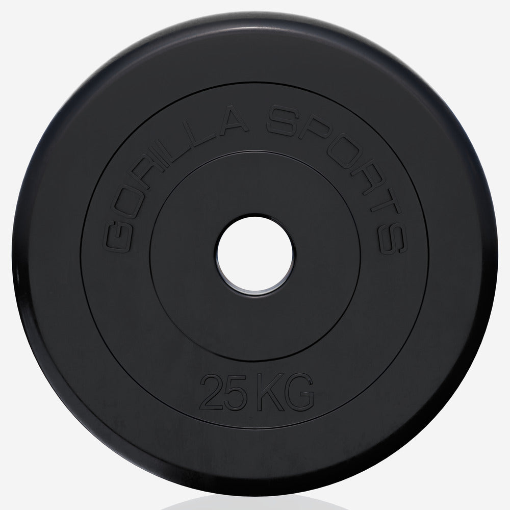 Ar gumiju pārklāts svaru disks 25 kg 30 mm