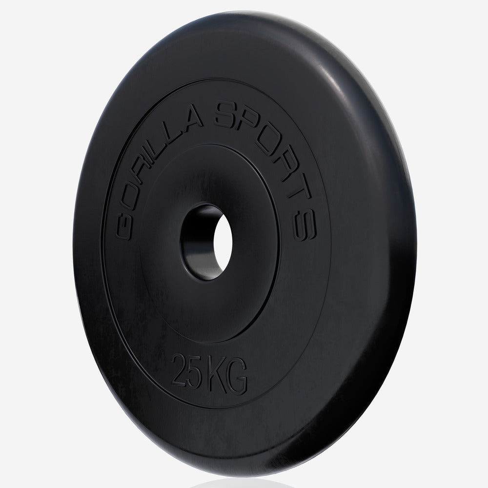 Ar gumiju pārklāts svaru disks 25 kg 30 mm