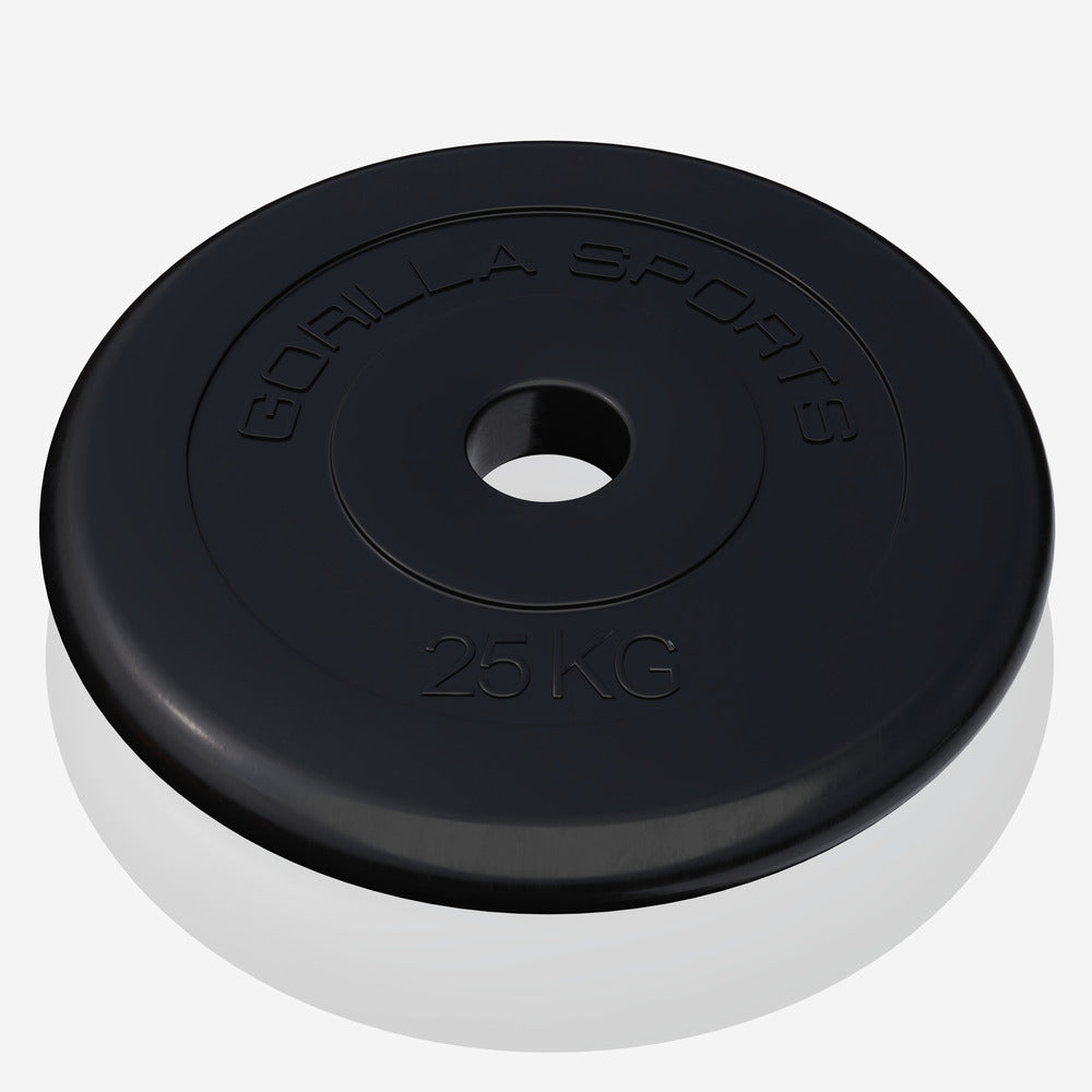 Ar gumiju pārklāts svaru disks 25 kg 30 mm