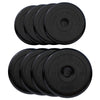 Gumijas svaru diski 30 mm, 4 x 2,5 kg + 4 x 5 kg