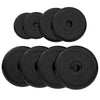 Gumijas svaru diski 30 mm, 2 x 1,25 kg + 2 x 2,5 kg + 4 x 5 kg
