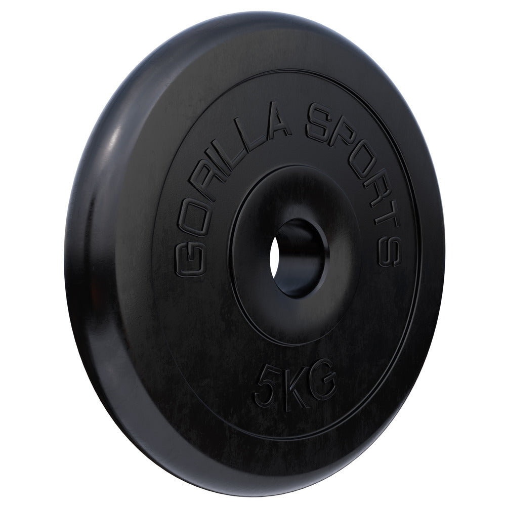 Gumijas svaru diski 30 mm, 2 x 1,25 kg + 2 x 2,5 kg + 4 x 5 kg