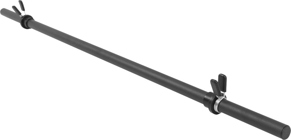 Aerobika/pump stienis 130 cm – ar atsperu fiksatoriem, melns