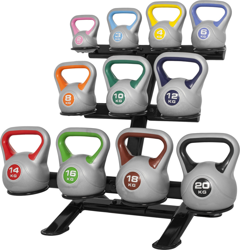 Kettlebell statīvs 11 kettlebell bumbām