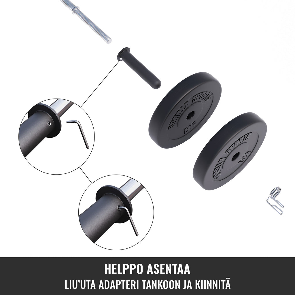Svaru stieņa adapteri 50 mm svariem 2 gab.