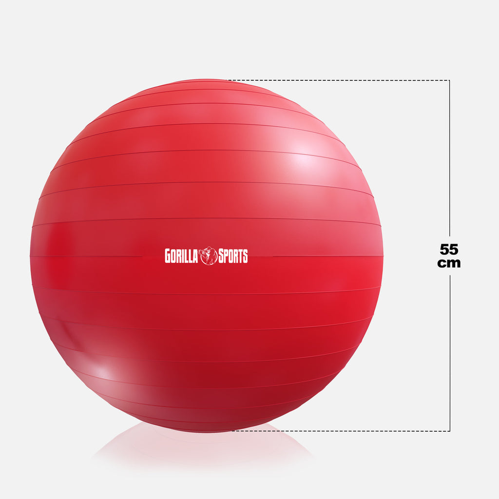 Vingrošanas bumba 55 cm ar pumpi