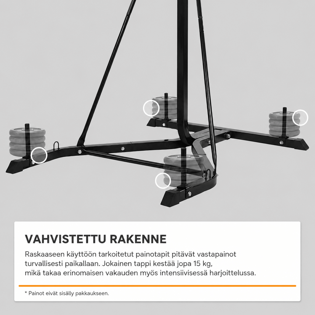 2-in-1 boksa maisa statīvs ar platformu ātruma bumbai
