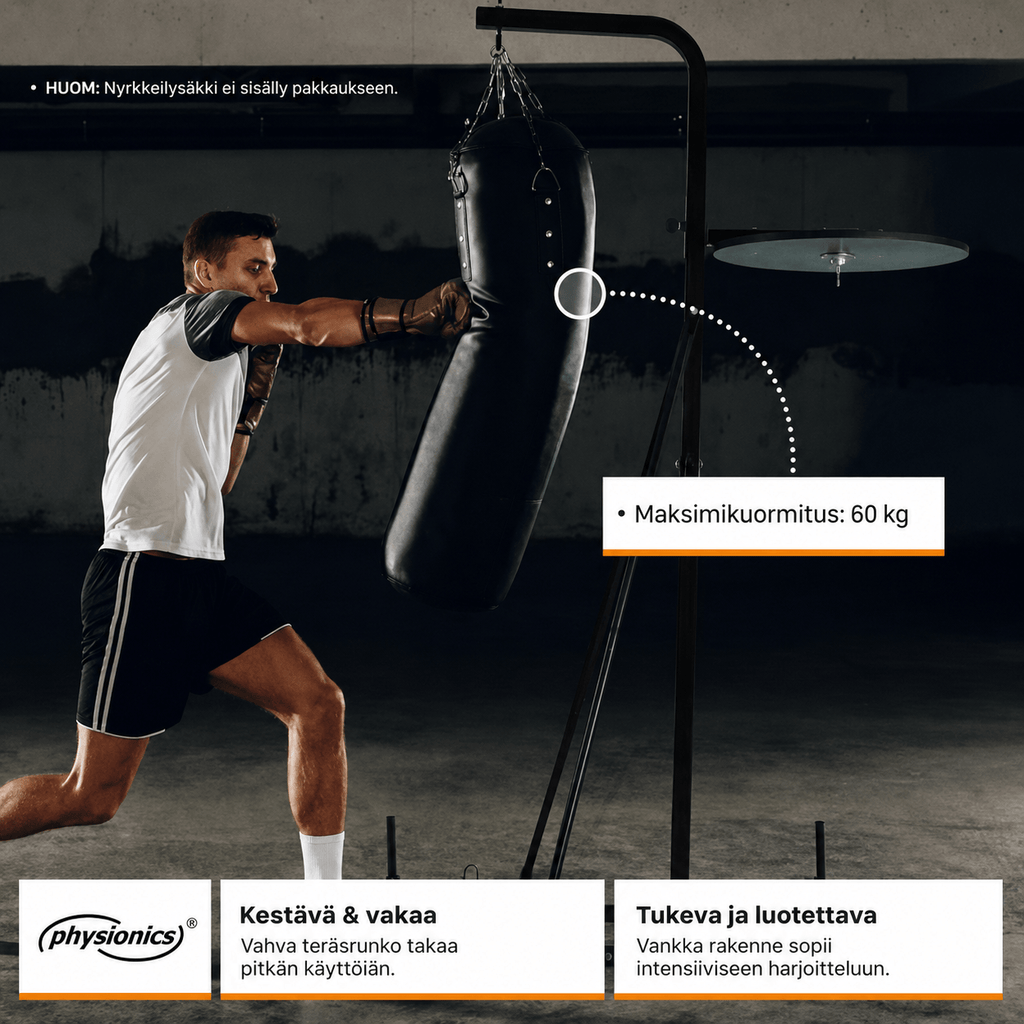 2-in-1 boksa maisa statīvs ar platformu ātruma bumbai