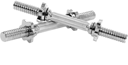 Hanteles stienis 35 cm ar vītņotiem fiksatoriem, 30 mm