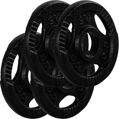 Čuguna Tri Grip svaru diski 30/31 mm, 2–30 kg