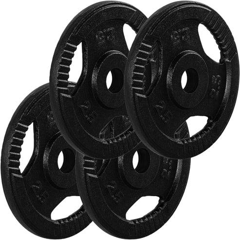 Čuguna Tri Grip svaru diski 30/31 mm, 2–30 kg
