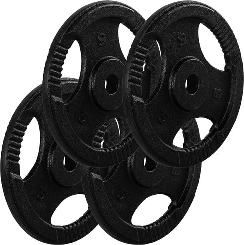 Čuguna Tri Grip svaru diski 30/31 mm, 2–30 kg