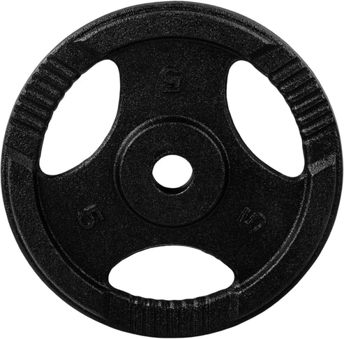 Čuguna Tri Grip svaru diski 30/31 mm, 2–30 kg