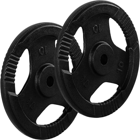 Čuguna Tri Grip svaru diski 30/31 mm, 2–30 kg