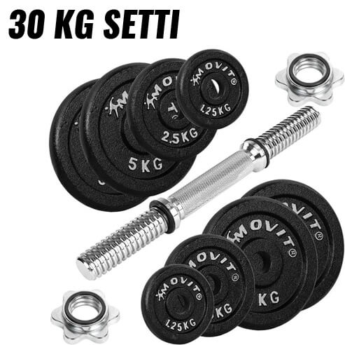 Regulējama čuguna hantele 10–30 kg, 30 mm
