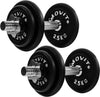 Hanteļu komplekts 20–60 kg ar čuguna diskiem un 30 mm stieņiem