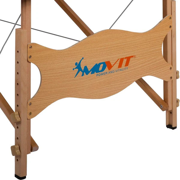 Salokāms masāžas galds 80 cm – melns/balts