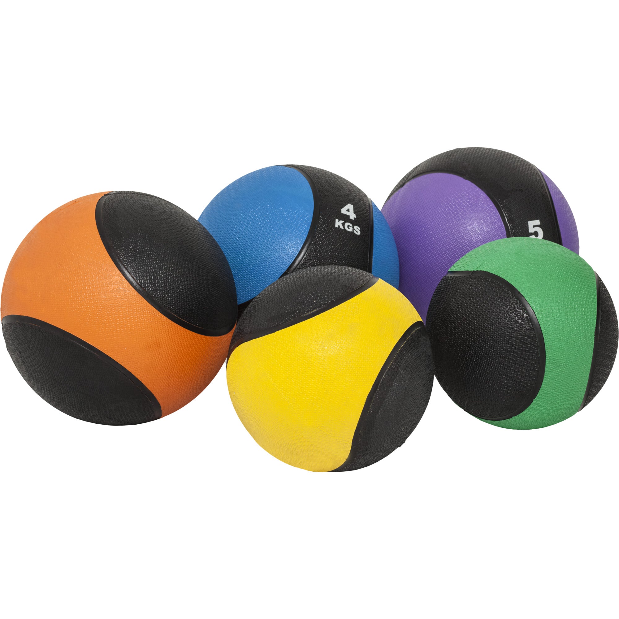 Medicīnas bumba 1–10 kg ar gumijas virsmu