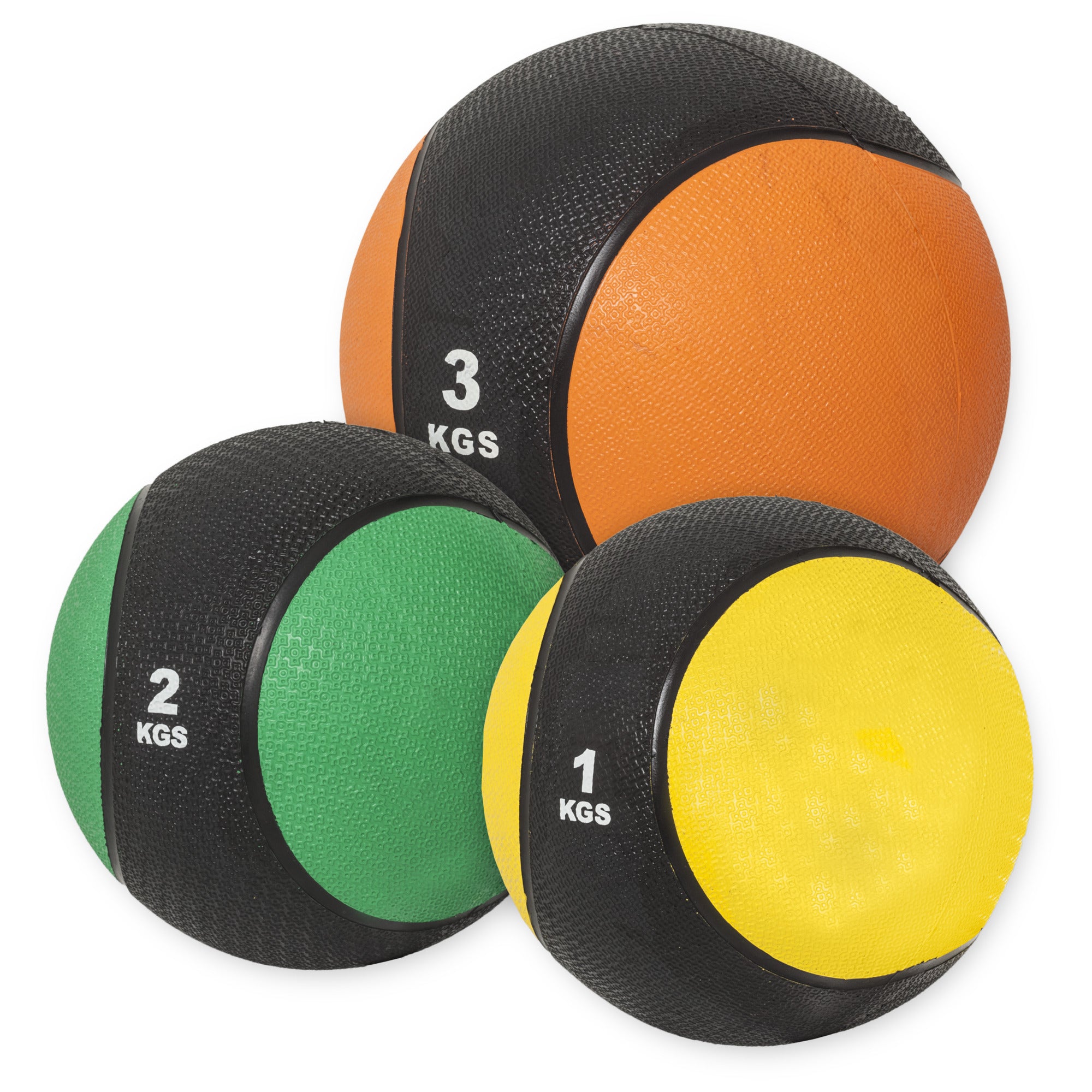 Medicīnas bumba 1–10 kg ar gumijas virsmu