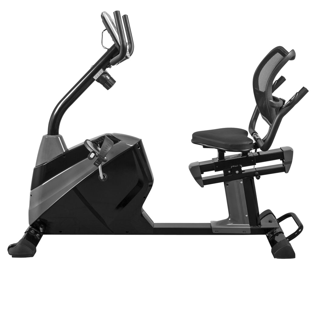 Guļus velotrenažieris ar ergonomisku sēdekli
